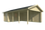 Carport/berging Ever | 44 mm – Vuren grijs geïmpregneerd