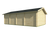Carport/berging Ever | 44 mm – Vuren groen geïmpregneerd
