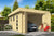 Garage Marketta | 380 x 536 cm – Vuren bruin geïmpregneerd