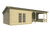 Blokhut - Tuinhuis Mokka | 400 x 400 cm
