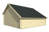 Garage-kapschuur Nysse | 595 x 595 cm – Vuren honinggeel geïmpregneerd