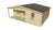 Blokhut - Tuinhuis Ollie | 731 x 498 cm – Vuren grijs geïmpregneerd