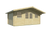 Blokhut - Tuinhuis Rika | 500 x 320 cm – Vuren grijs geïmpregneerd