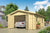 Garage Rydell | 470 x 570 cm – Vuren bruin geïmpregneerd