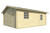 Garage Rydell | 470 x 570 cm – Vuren grijs geïmpregneerd