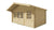 Blokhut - Tuinhuis Skyler | 500 x 320 cm – Vuren grijs geïmpregneerd