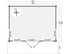 Blokhut - Tuinhuis Yorick | 500 x 380 cm – Vuren Red Class Wood geïmpregneerd