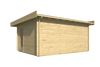 Blokhut - Tuinhuis Yorick | 500 x 380 cm – Vuren groen geïmpregneerd