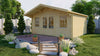 Blokhut - Tuinhuis Viggo | 500 x 400 cm – Vuren onbehandeld