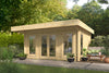 Blokhut - Tuinhuis Yorick | 500 x 380 cm – Vuren onbehandeld