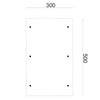 Carport Enkel/Aanbouw met PVC dakplaten grenen groen geïmpregneerd L500 x B300 cm